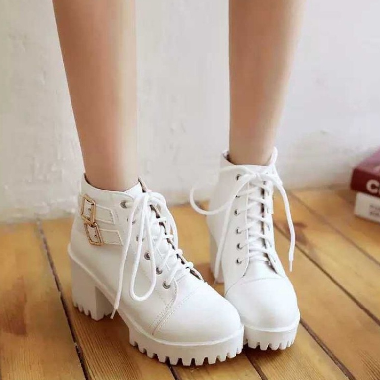 [PROMOLLA3] DS SEPATU WANITA BOOTS DOUBLE ZIPPER JK7