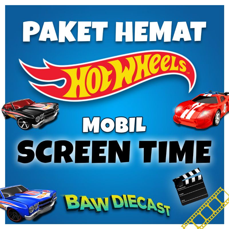 Paket Hemat Hot Wheels Mobil Screen Time