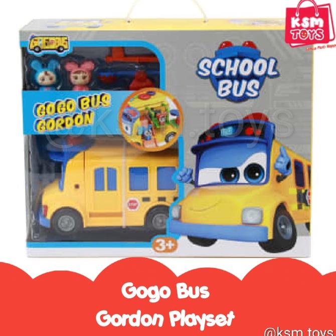 Mainan Gogo bus Gordon playset school bus