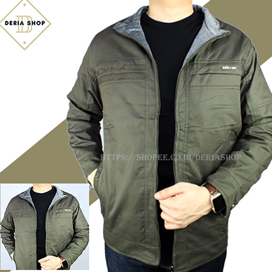 ↔✢❅ Jaket Motor Bolak Balik Pria Bahan Katun Dewasa Anak Jacket Distro Outdoor Boss Cowok High Quali