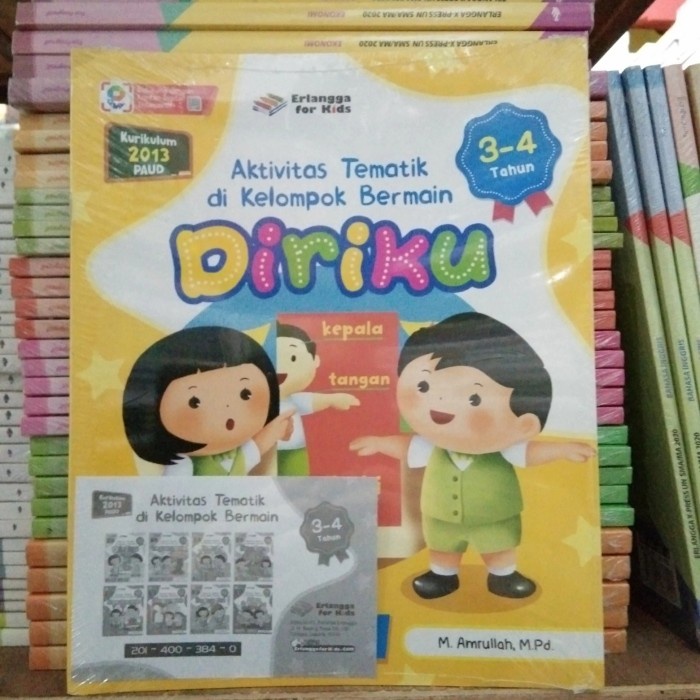 MUST HAVE BUKU PAKET AKTIVITAS TEMATIK KELOMPOK BERMAIN USIA 3 - 4 TAHUN PAUD TERLARIS