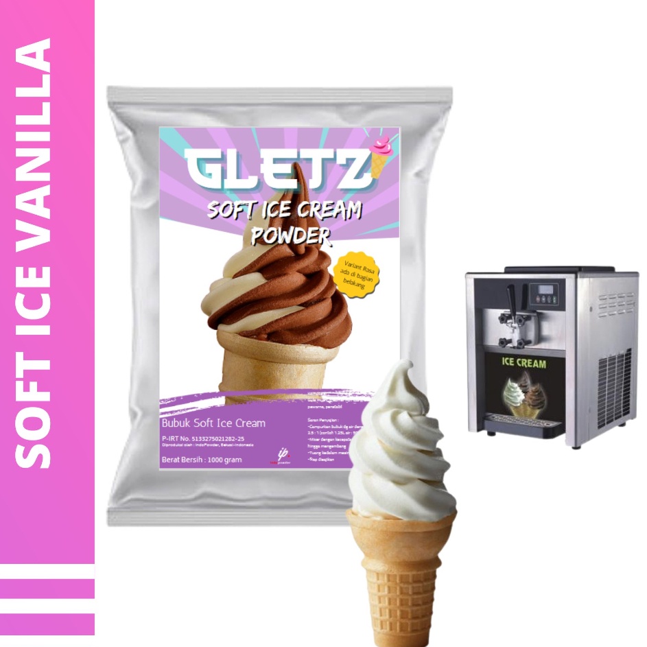 

PDDB8273 DiSkon !! SOFT ICE CREAM VANILLA 1Kg I Bubuk Es Krim VANILLA I Bubuk Es Cream 1Kg