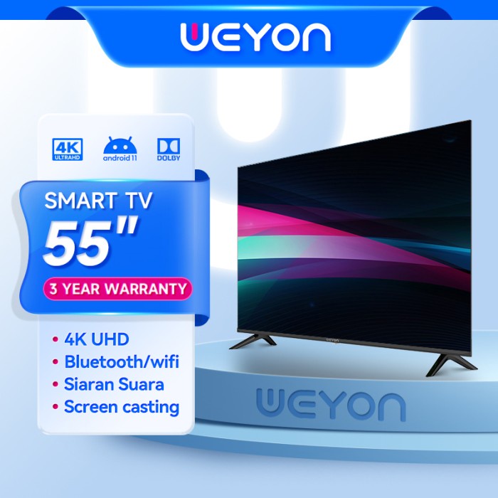 Weyon Sakura Tv Smart Tv 55 Inch Android 4K Televisi (Smart-S55A)