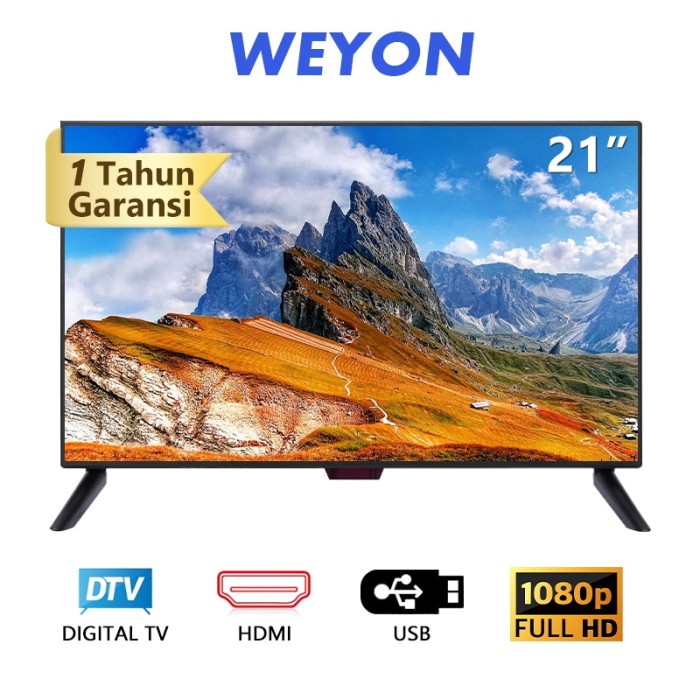 Weyon Sakura Tv Led 27 Inch Support Usb-Hdmi-Vga-Dc-Rca