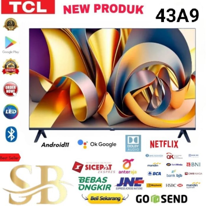 Tcl 43A9 Smart Led Tv Android 11.0 43 Inch Digital Fhd Dolby Audio