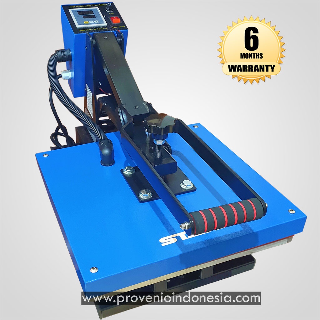 Mesin Heat Press Baju 38X38 Digital Polyflex Sablon Kaos Plastisol