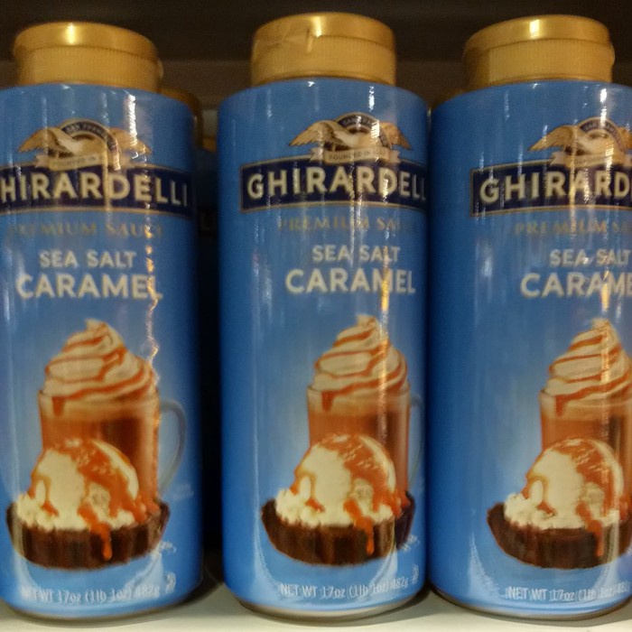 

GHIRARDELLI SEA SALT CARAMEL SAUCE 482GR SAUCE GARAM LAUT KARAMEL