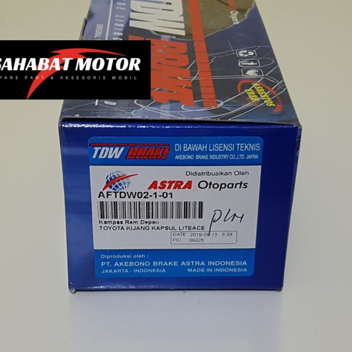 New Kampas Rem Depan Kijang Kapsul 7K Kijang Kapsul Efi 2.0 Tdw Astra Kode Ma149