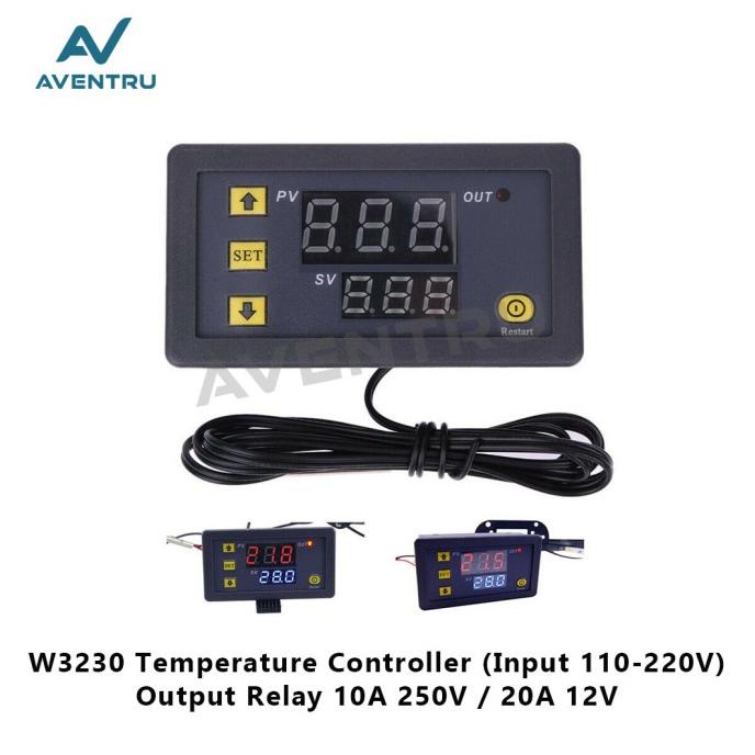 +%+%+%] Regulator Thermostat Pengontrol Temperatur Controller AC Digital W3230