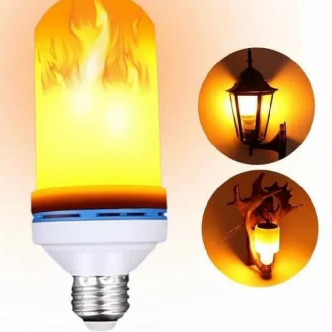 """] Lampu Bohlam LED Efek Nyala Api / Obor LED