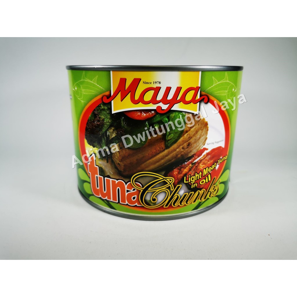 

Tuna Chunk In Oil Maya 1,8 Kg / Ikan Tuna Kaleng