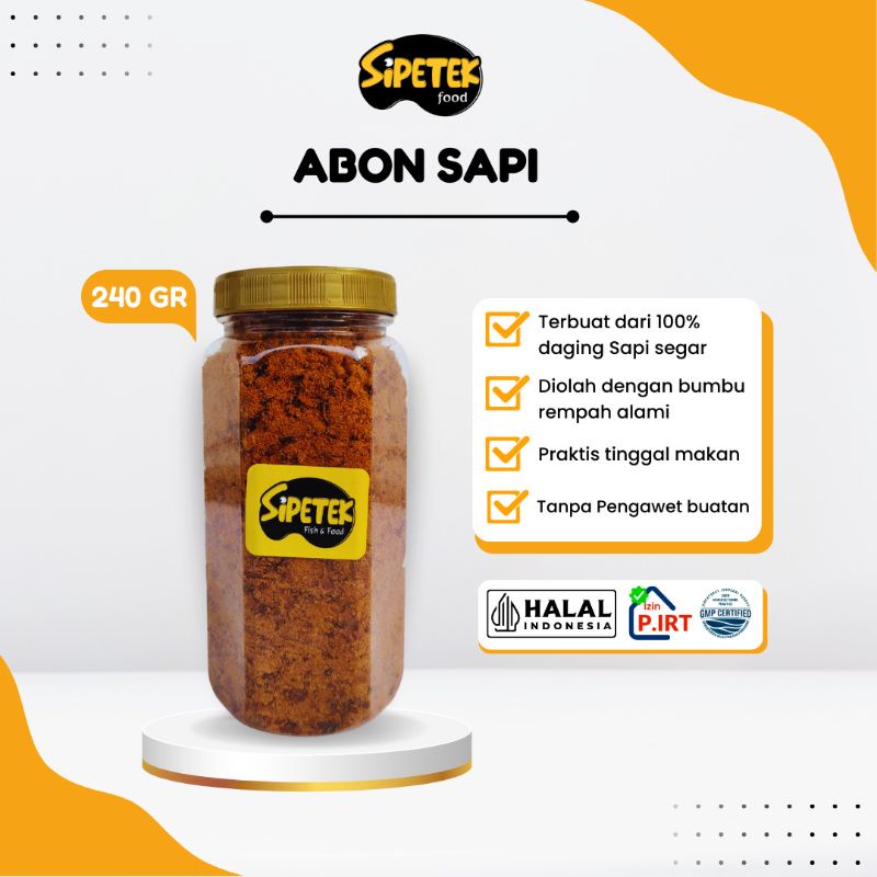 

Abon Sapi Sipetek Toples
