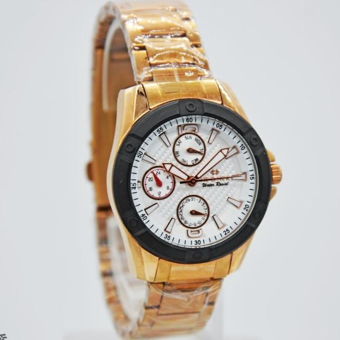 Jam Tangan Wanita Hegner 1621 Chrono Rosegold Original