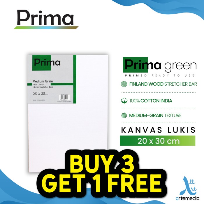 

Kanvas Lukis Prima Green 20X30Cm Cotton Canvas