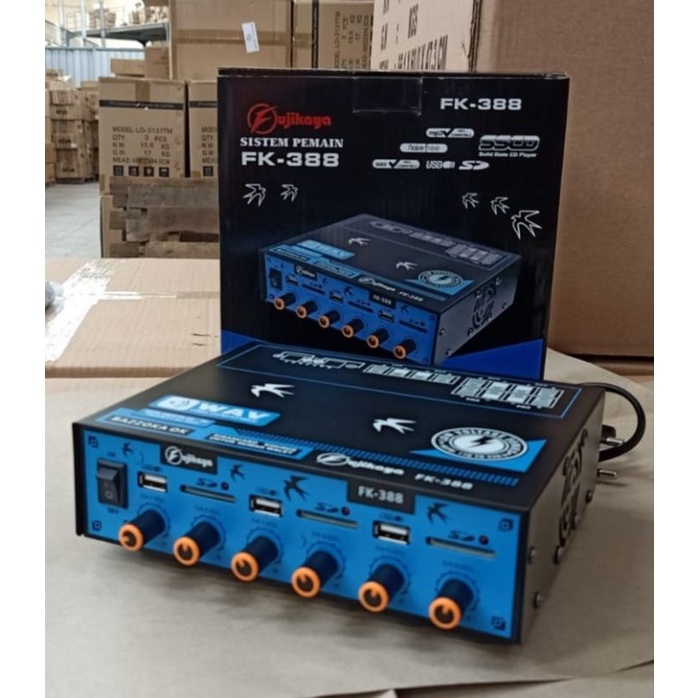 AMPLI WALET MURAH 3 USB 6 CH FK 388