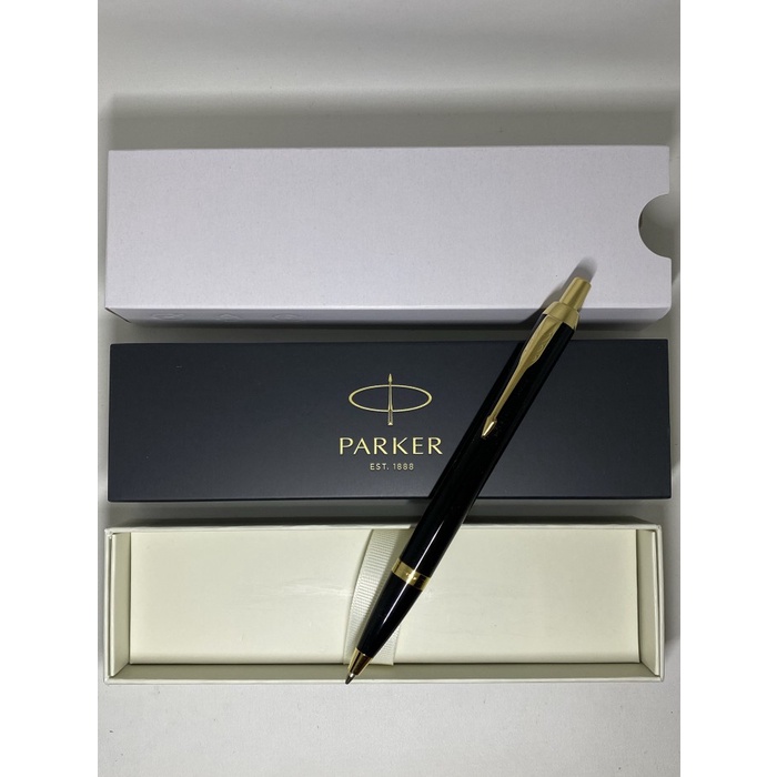 

Pulpen Parker New Im Black Original BP GT ( Klip Emas )