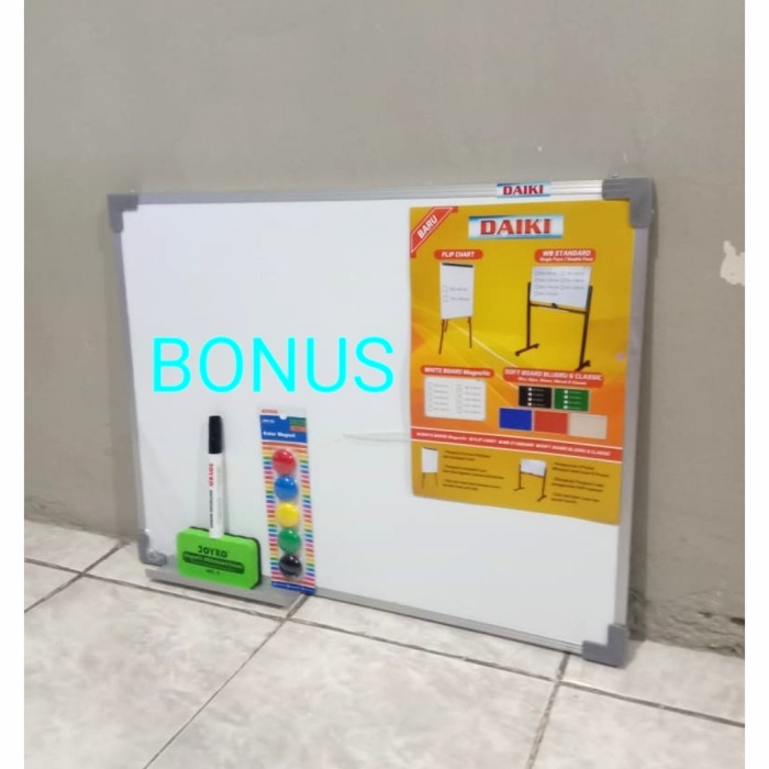 

Whiteboard / Papan Tulis Magnetic Uk 40X60 Cm Berkualitas