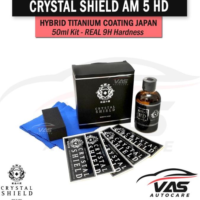 CRYSTAL SHIELD AM-5 HD Nano Ceramic Coating AM5 Made in Japan Kit 50ml