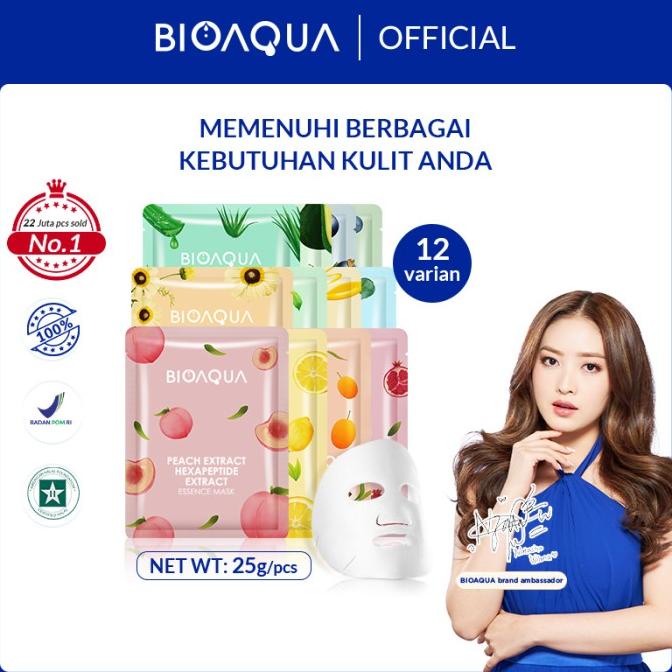 Terlaris GrosirBioaqua Sheet Mask Brightening Hydrating Nce Face Mask Pengiriman Cepat
