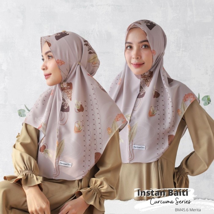 Hijabwanitacantik - Instan Baiti Curcuma Merita Hijab Instan