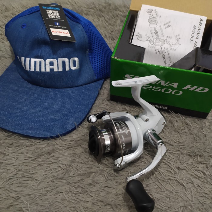 Reel Pancing Shimano Sienna HD 2500 bonus topi Shimano original