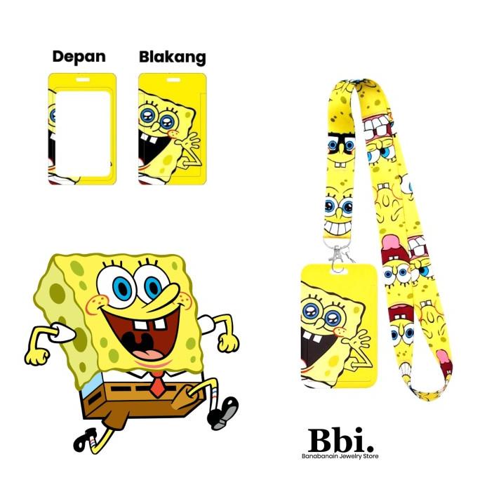 

Kalung Name Tag Animasi ID Card Holder Kartu Kantoran CHABOB