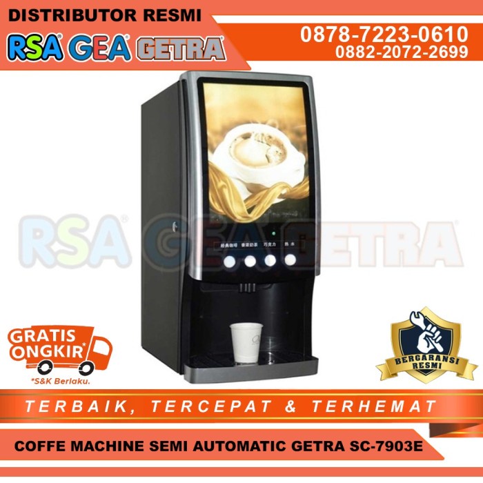 SC-7903E GETRA Automatic Instant Coffee Dispenser/ Mesin Kopi Instant