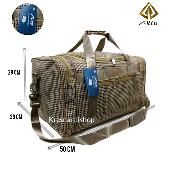 Tas Travel Pakaian Alto Jinjing Selempang - Duffle Bag Pria dan Wanita