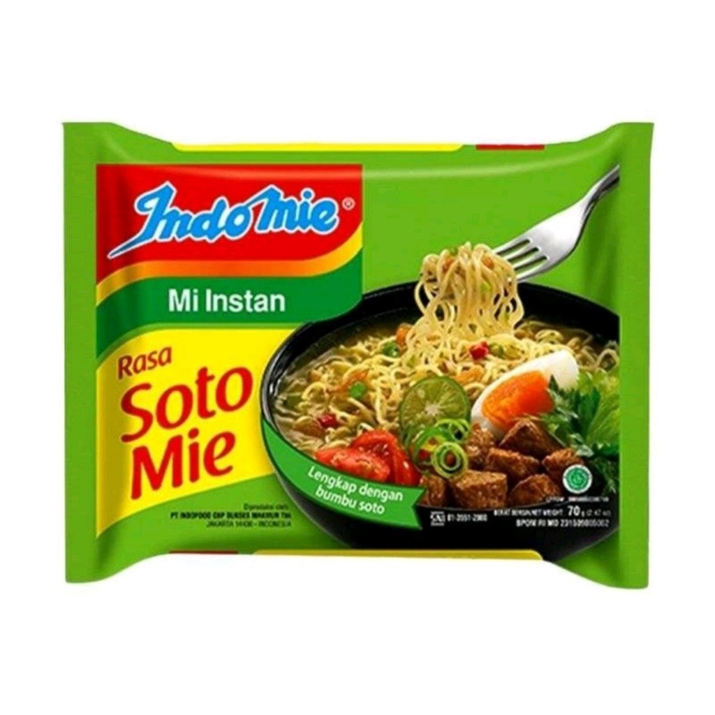 

Indomie Mi Instan Rasa Soto Mie 70 gr