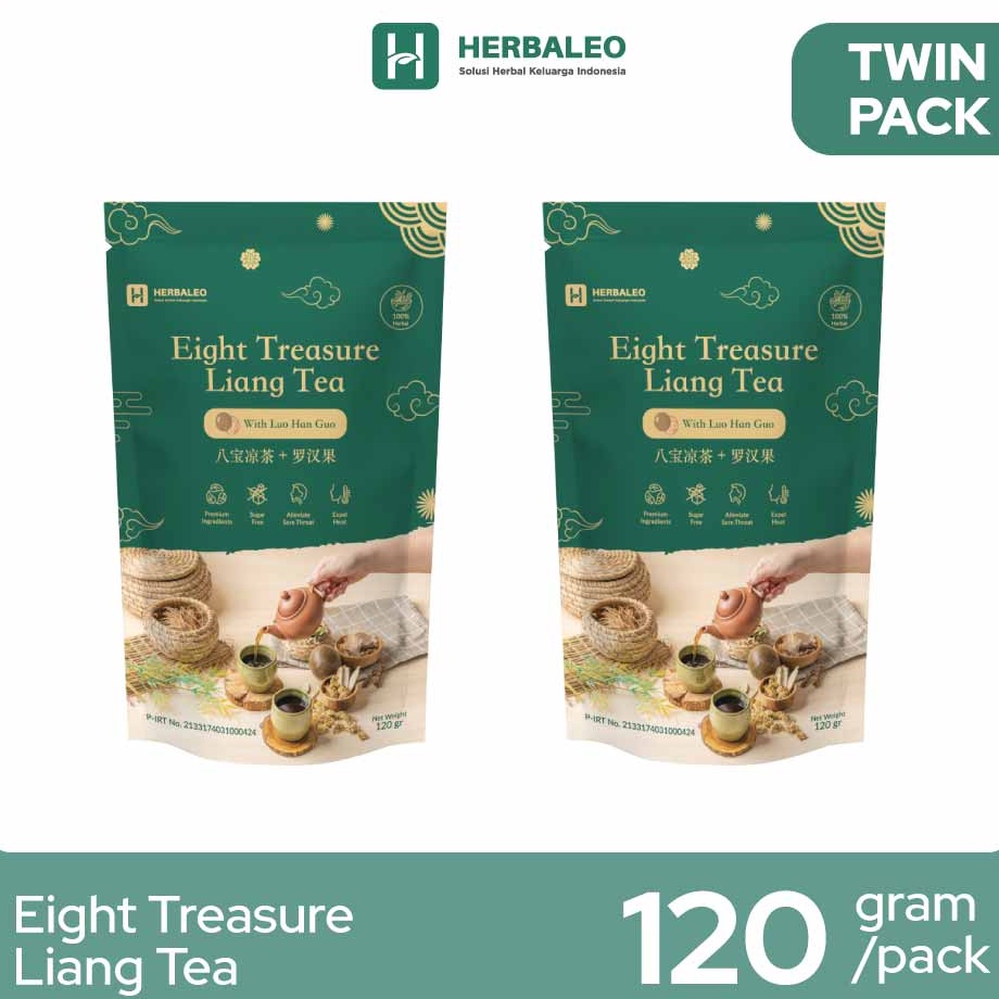 

#Sale Twinpack- Eight Treasure Liang Tea with Luo Han Guo Minuman untuk Panas Dalam
