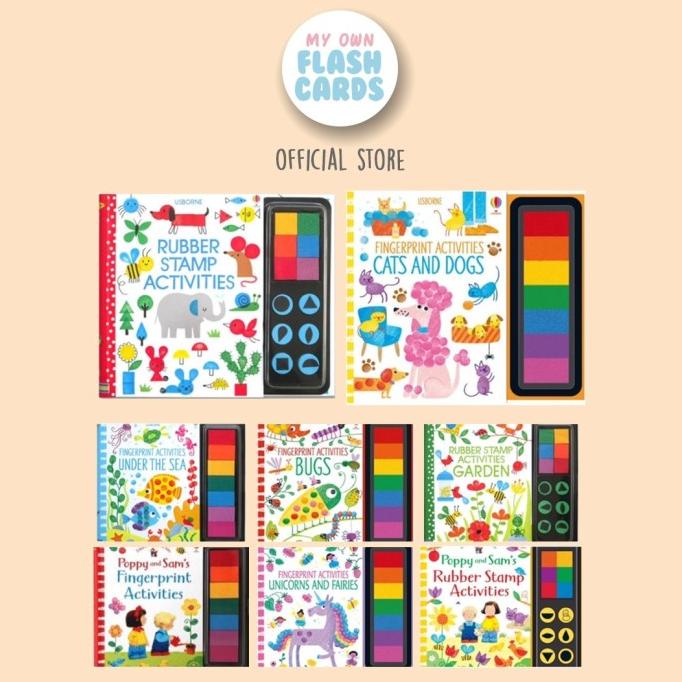 

Usborne Fingerprint And Rubber Stamp Activity Book Buku Impor Anak Toy