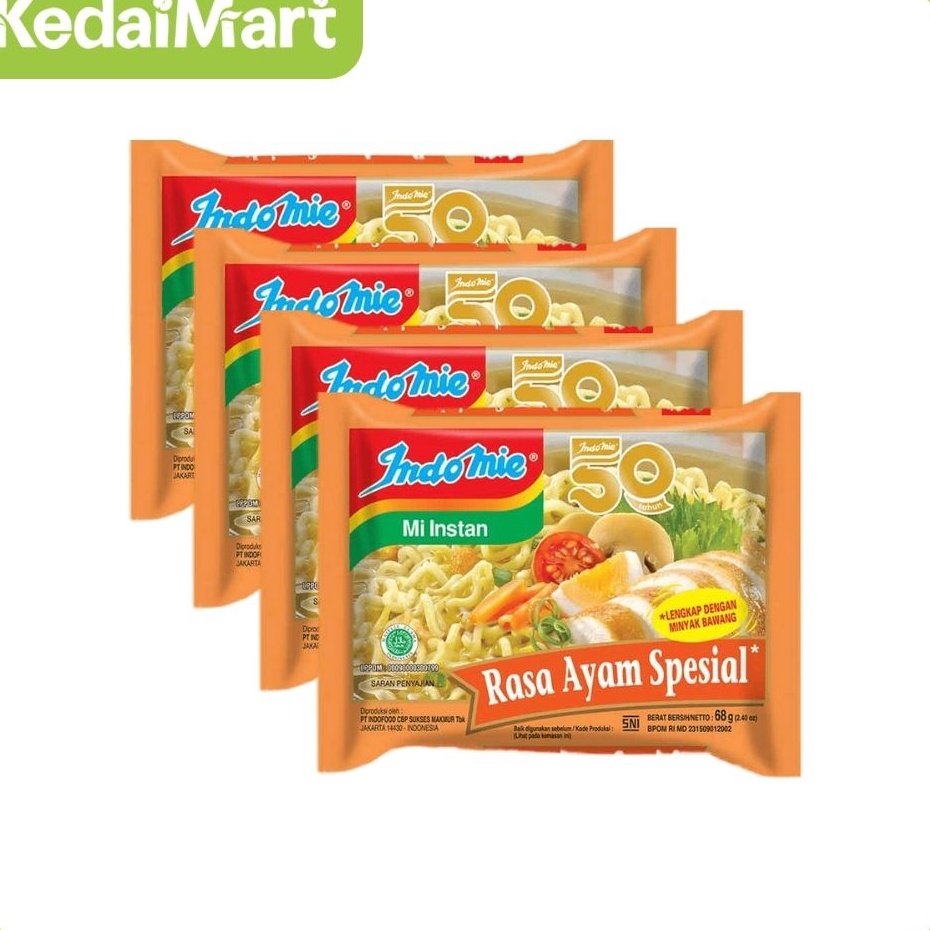 

Promo Paket Bundling Indomie Mie Instan Rasa Ayam Spesial Pcs Isi 4