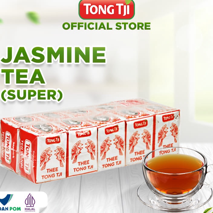 

MGHS0098 DISKON!!!!!!! Tong Tji Super Jasmine Tea 40 gram, Teh Seduh (harga per slop)
