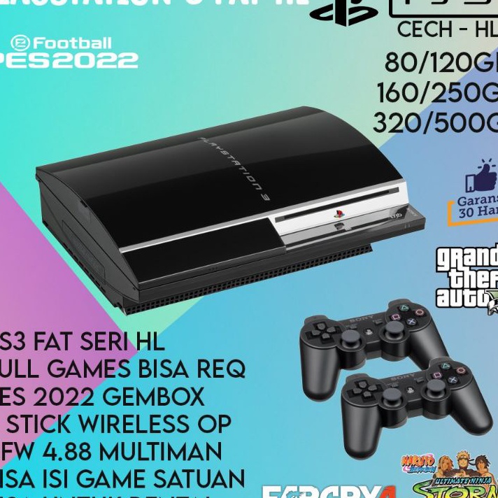 Laris PLAYSTATION / PS3 FAT CFW CECHL VOID JEPANG 500GB-80GB FULL GAME ☊✵