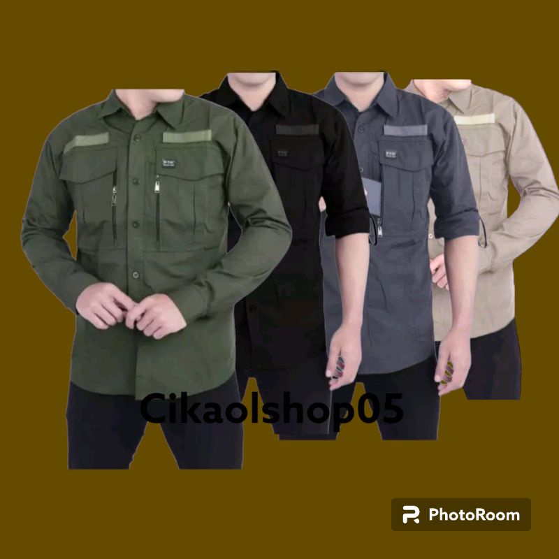 kemeja tactical WTAC tangan panjang kemeja lapangan pdl kemeja wanita