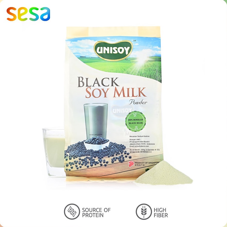 

Best Produk Unisoy - Organic Soy Milk Black Soya 256 g (8 Sachets @32 g)