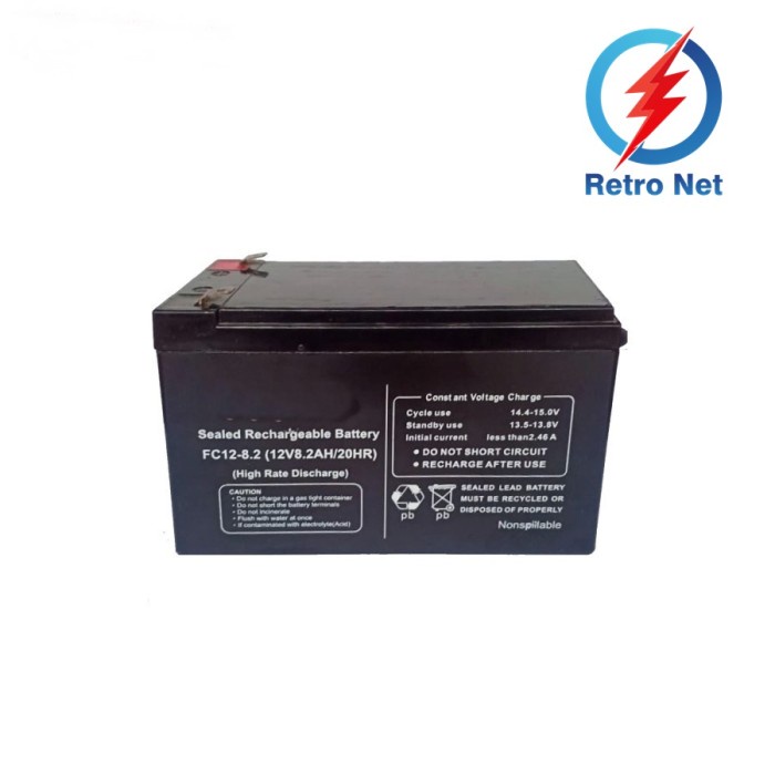 Baterai Batere UPS Inforce / Aki 12V 8.2Ah Original