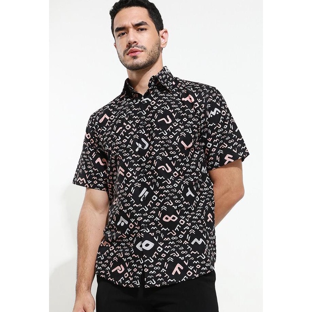 Discount Arjuna Weda Hem Batik Aksara Lontara - Multi Colour