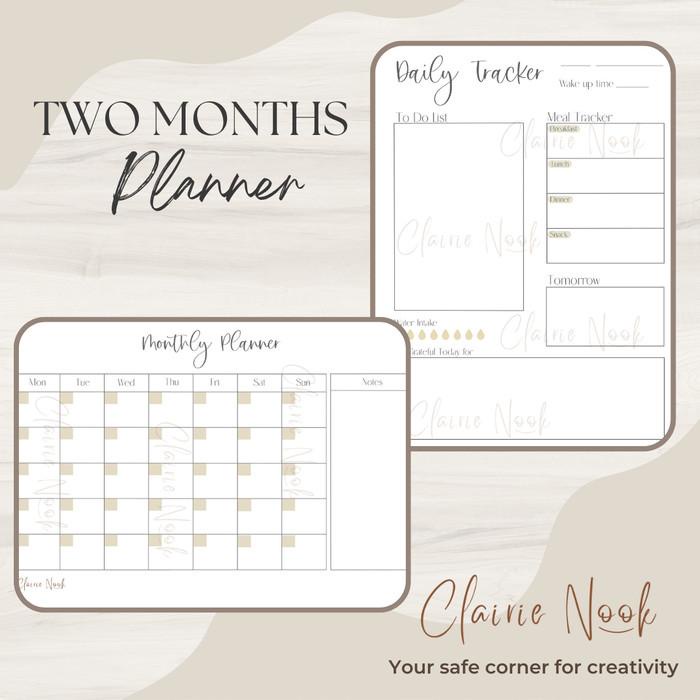 

Clairie Nook Planner / Jurnal / Monthly Journal / Diary Planner
