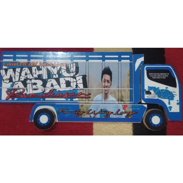 [Ksc] Papercraft Miniatur Truk Wahyu Abadi Sudah Menempel Di Kardus Tinggal Merakit Sendiri Gass