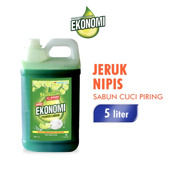 Ekonomi Sabun Cuci Piring Jeruk Nipis Jerigen 5 Liter