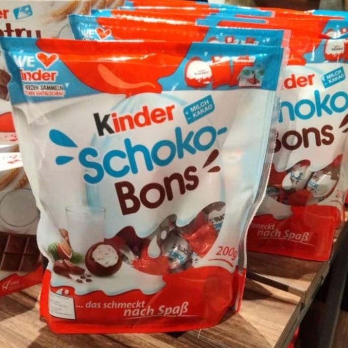 

------] kinder schoko bons crispy milk choco chocolate cokelat Snack 200gr