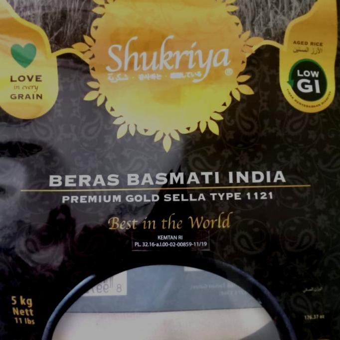 

5kg Premium Gold Sella 1121 Shukriya rice Basmati India