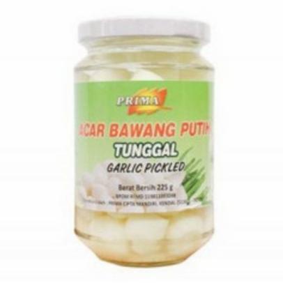 

$+$+$+$+] prima acar bawang putih tunggal 225gr garlic pickled