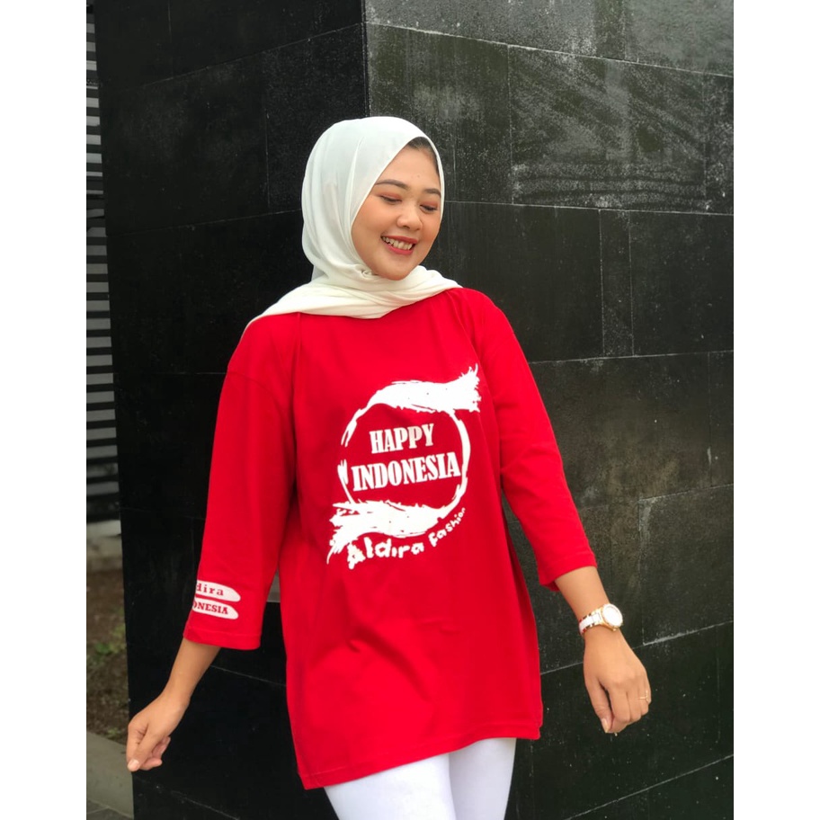 [PROMO8NFS] Aldira Kaos Terbaru 2022 / Kaos Wanita Jumbo / Kaos Lengan Panjang / Baju Wanita / Baju 