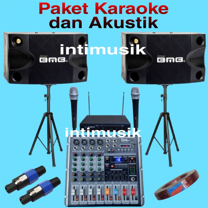 Paket Sound System Karaoke Set Speaker Bmb Super 1
