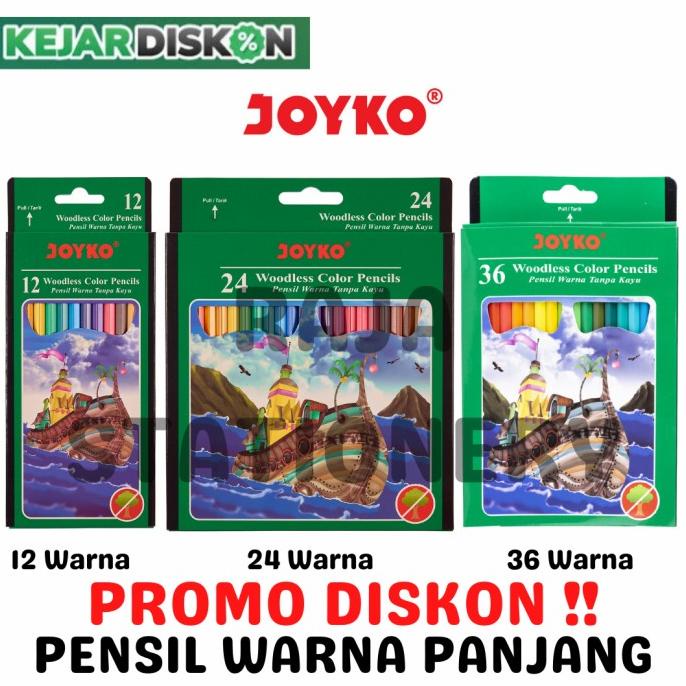 

Joyko Colour Pencil 12 24 Colours / Pensil Warna Joyko 12 24 Warna Stok Terbatas