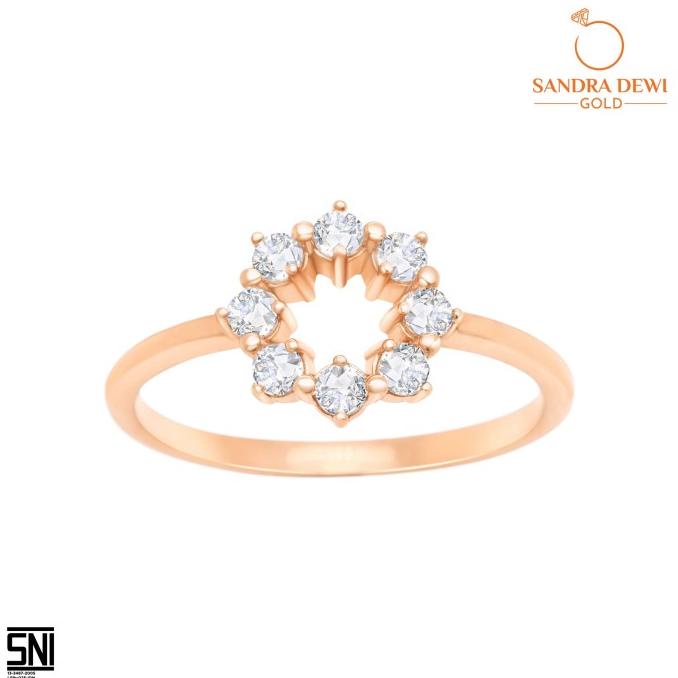 Terbaru Cincin Sandra Dewi Gold Jun Series 18K 1.83 Gr - Ri20152 Terbaik