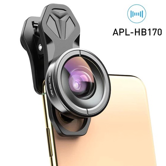 ➙ APEXEL Lensa Kamera Smartphone 170 Super Wide Angle Lens - APL-HB170 - Black ⁎ ❉ ｀