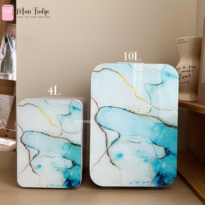 Promo Kulkas Mini Portable 4L Marble Untuk Skincare Murah 863